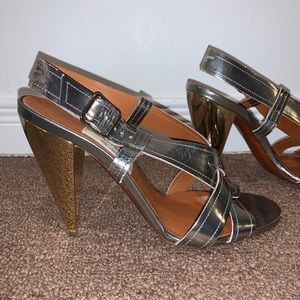 LANVIN metallic heels